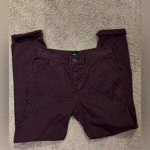 ASOS men’s burgundy purple pants